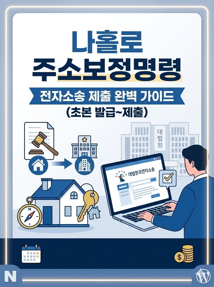 법원 전자소송 주소보정서 작성 및 서류 등록 방법 총정리 (준비물부터 제출까지)